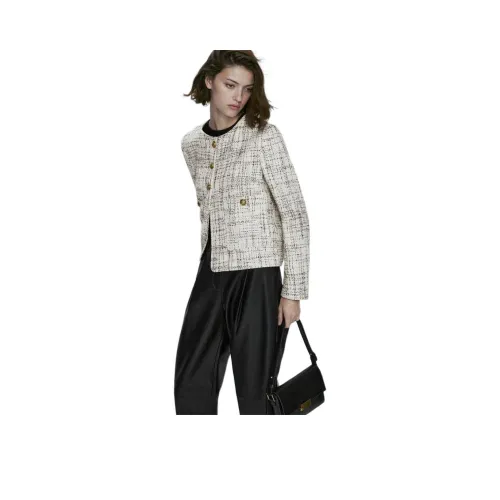 VINMUK Клетчатый Женский Короткий Пальто