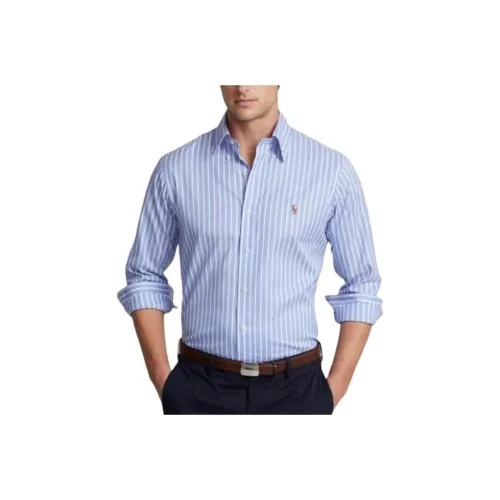 Polo Ralph Lauren Blue Men's Shirts Поло Ralph Lauren Синие Мужские Рубашки