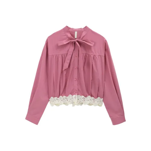 MISHOW Розовый Красный Женские Рубашки