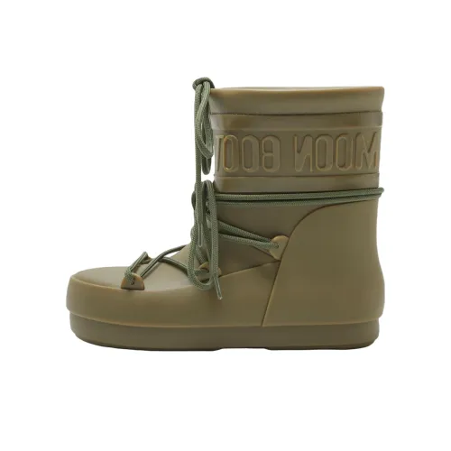 MOON BOOT Женские резиновые сапоги цвет хаки