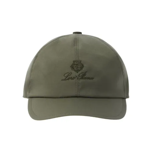 Loro Piana Нейлоновые Кепки Мужские Темно-Зеленые