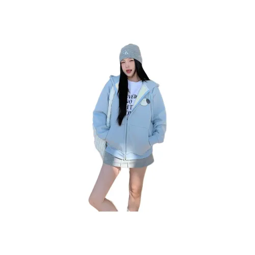 LANGQING Кремовый Синий Бесплатная доставка с брендированным наклейкой Женские Свитшоты