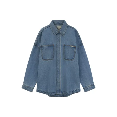 Calvin Klein Рубашка Женская Джинсовая Светло-Синяя