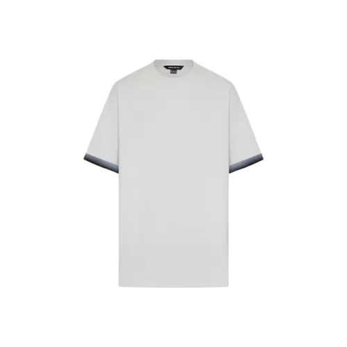 URBAN REVIVO Холодный серый Мужская футболка с коротким рукавом