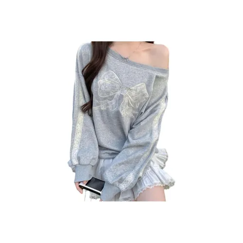 Мед белый серый женские свитшоты