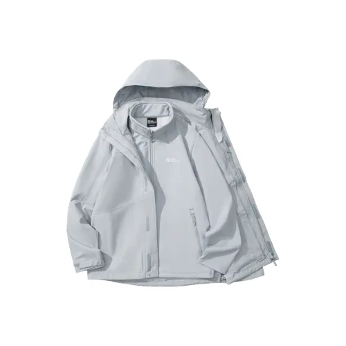 Jack Wolfskin Водонепроницаемый Ветрозащитный Дышащий Водоотталкивающий 3 в 1 Ветровка Унисекс