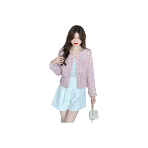 VINMUK Розовый Женский Короткий Пальто