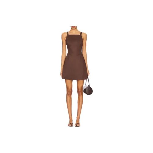 PAIGE Коричневые Женские Платья без Рукавов