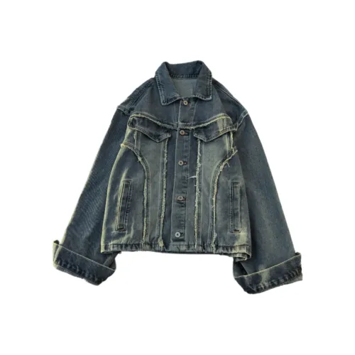 CAT'S PAW Синий Унисекс Джинсовые куртки