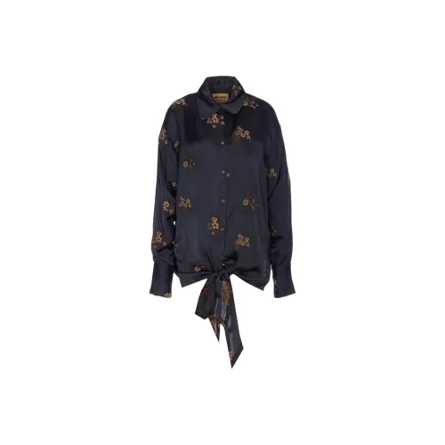 UMA WANG Черные Женские Рубашки