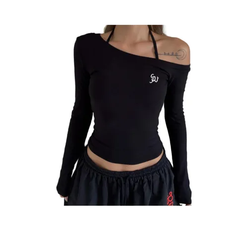 Puppytown Черные Женские T-рубашки