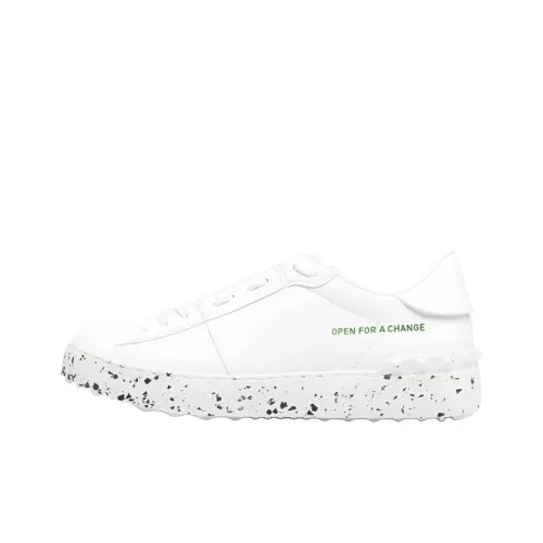 Valentino Открыто Низкий Топ Стильные Скейтбординги Женские Белые