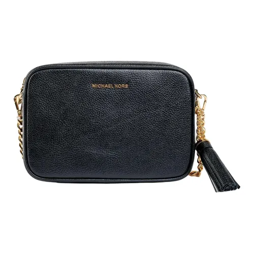 MICHAEL KORS Jet Set Кожа Плечевая Сумка Мужская Черная