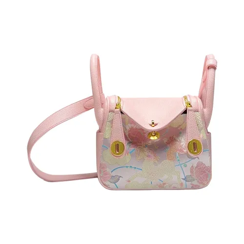 ESNSY Шелк Смесь Ткань Сумка через плечо Стандартная Женская Розовая