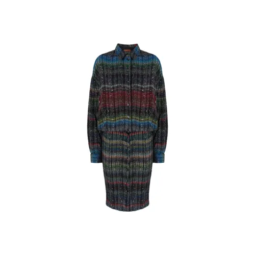 MISSONI Длинное платье с длинными рукавами женское
