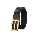 Дневной-образный H Золотая Застежка-пластина+[S Узор]Черный Ремешок