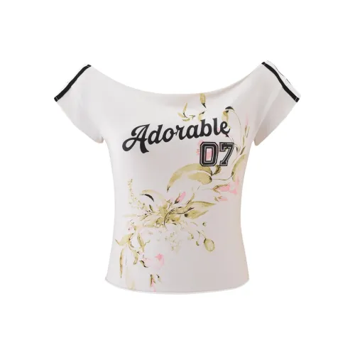 Tiger Mist Белый Женские T-рубашки