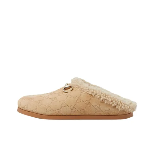 GUCCI Домашние тапочки Женские Бежевые