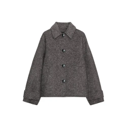 ZARA Коричневые Женские Куртки