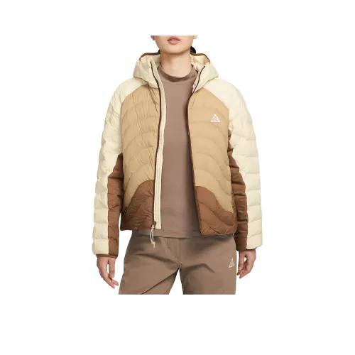 nike ACG Светлый хаки Светлый хаки Абрикосово-чайный коричневый Гора Белый Женские пуховики