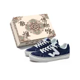 Морской синий (Белый шнурки)