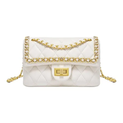 Safiya Синтетическая кожа Сумка через плечо Стандартная Женская Экрю Черная