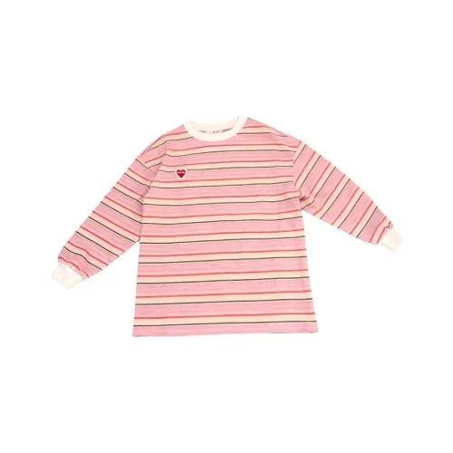 IUNOP Розовые полосы Женские T-рубашки