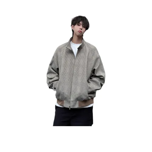 GENT LORE Коричневый Гусиная лапка Унисекс Куртки