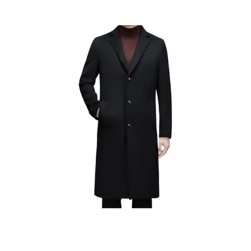 MAREA VESUVIO Мужское пальто черного цвета