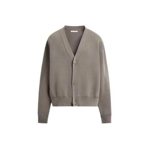 ZARA Темно-серый коричневый мужской трикотаж