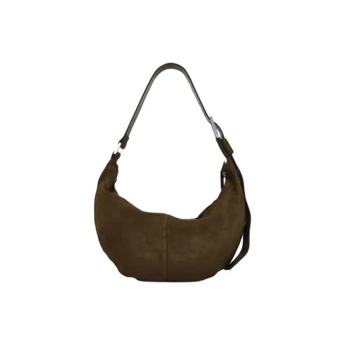 ALLSAINTS Замша Плечевая сумка Стандартная Женская Коричневая