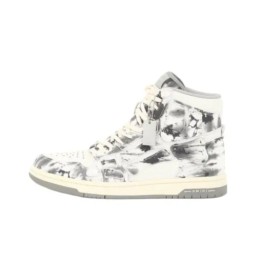 AMIRI Высокий Топ Стильный Скейтбординг Мужской Черный Белый