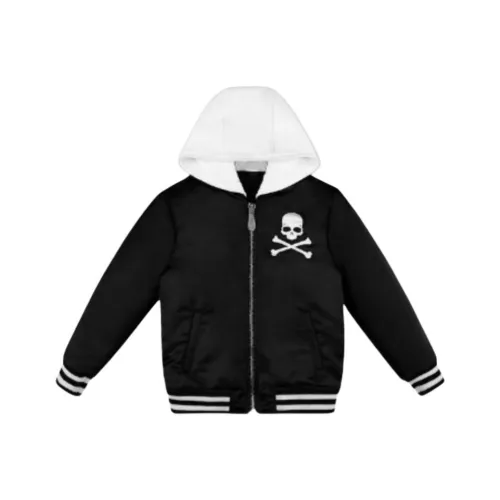 PHILIPP PLEIN Детская одежда Bomber Куртка Куртки Пальто Детский Серый