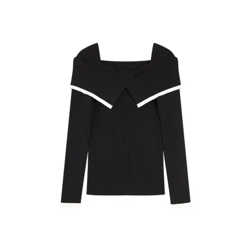 ELLE Черный Женский Трикотаж