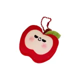 Милый мультяшный брелок в виде яблока