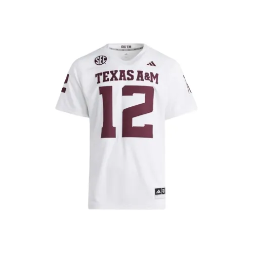 Adidas Aggies Белый Мужской T-Рубашка