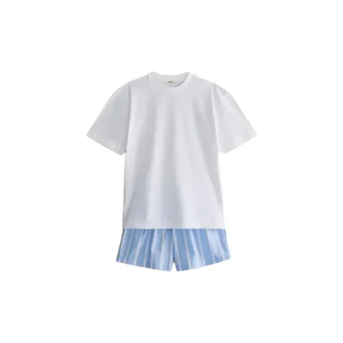 ZARA Collaboration Белый Мужской Пижамный Комплект