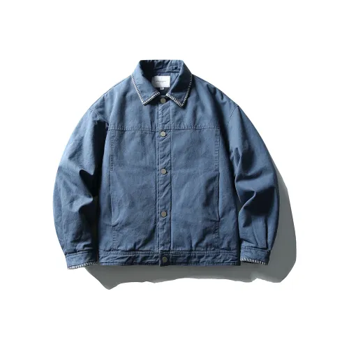 NTED Французский Work Синий Унисекс Джинсовые куртки