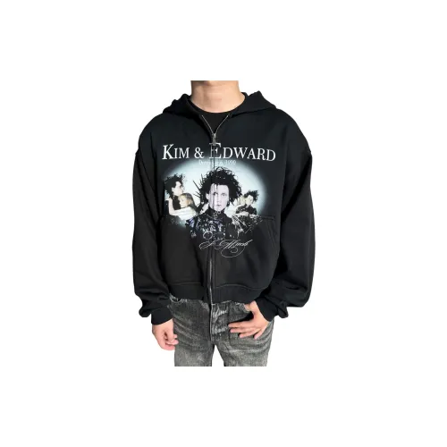 EROLE Выцветший Черный Унисекс Свитшоты