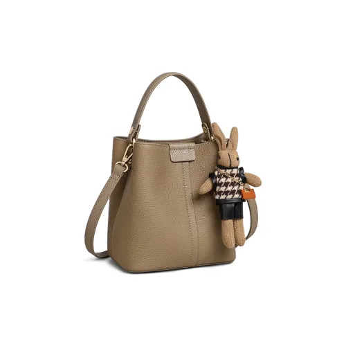 MILLIE'S Коровья кожа Сумка через плечо Стандартная Женская Слоновая серый