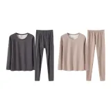 Мужской комплект из 2 предметов (темно-серый + кофейный)