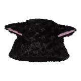 Чёрный с розовыми ушами