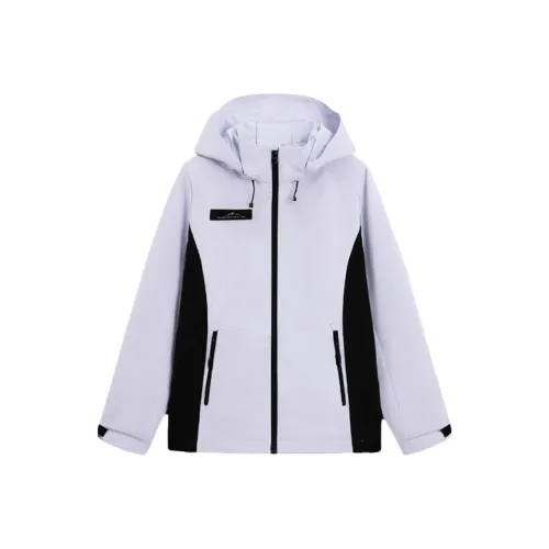 XTEP Теплоизоляционный Ветровка Женский Прозрачный Фиолетовый Джет Черный