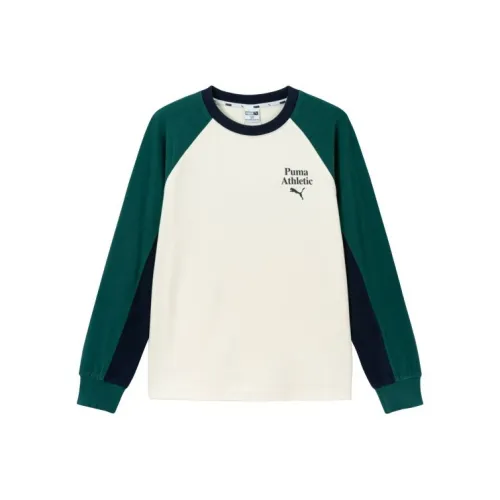 PUMA Зеленый Белый Тон 00341 Детская Рубашка T