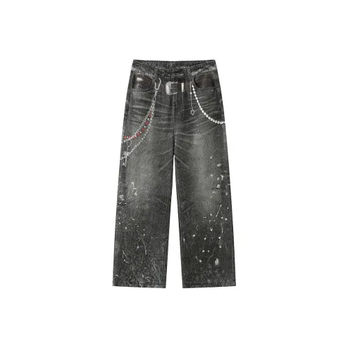 HKRXEC Hip Hop Стиль Позиционирование Джинсы Мужские