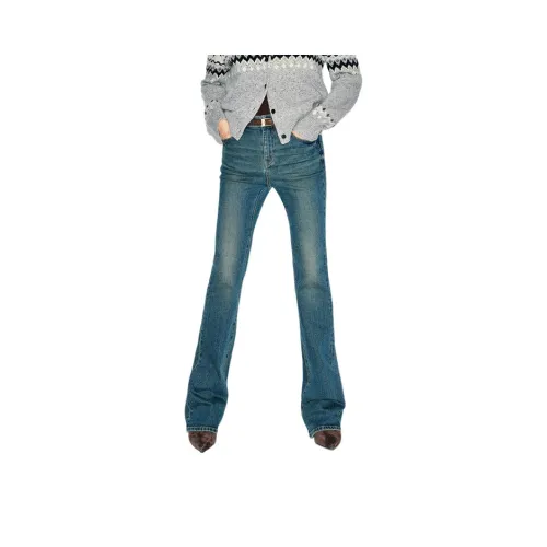 MO CO Джинсовый синий Женские джинсы