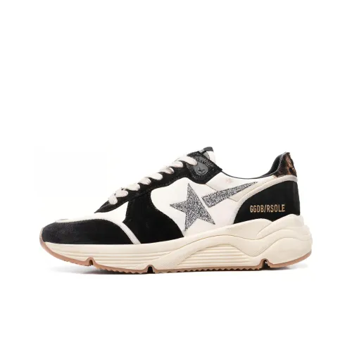 Golden Goose Slip-resistant Low Top Casual Shoes Women's Black White Золотой Гусь противоскользящие низкие топы повседневная обувь женские черный белый