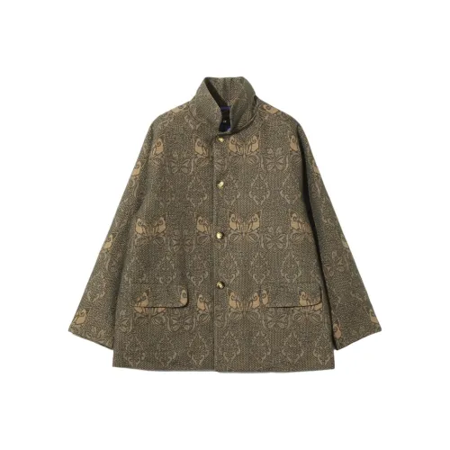 Needles FW25 Воротник-стойка Куртка Papillon Жаккард Куртка Унисекс