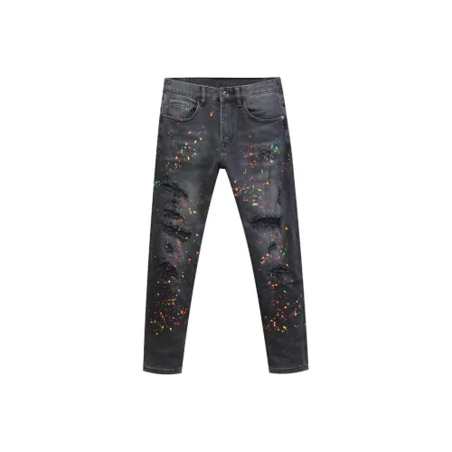 ZMHT Черные Унисекс Джинсы