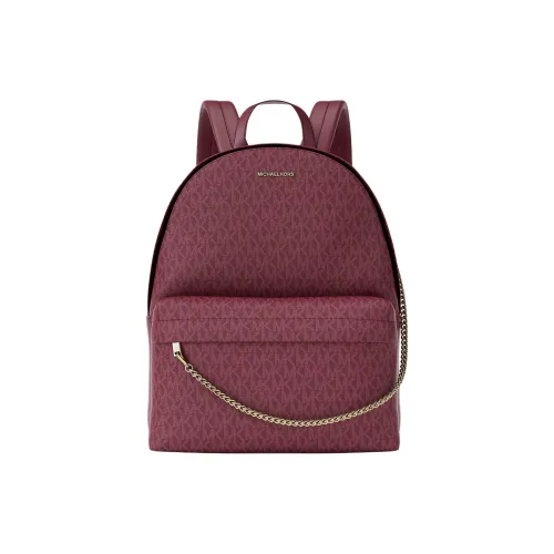MICHAEL KORS Slater Покрытый холст Рюкзак Большой Женские Вишня
